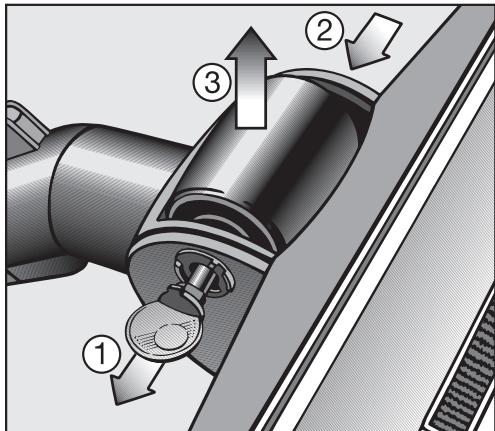 MIELE S5211 - Des fils ou des cheveux se sont pris dans le rouleau de la brosse. - 1