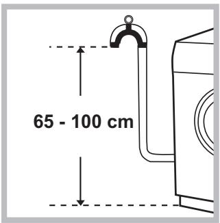 INDESIT WIN 82 - Connecting the drain hose - 1