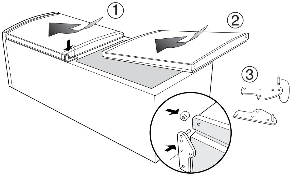 INDESIT NCAA 55,  NCAA 55 K - Replacing the doors - 1