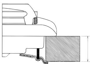 INDESIT PIM640AST - Schema di fissaggio dei ganci - 3