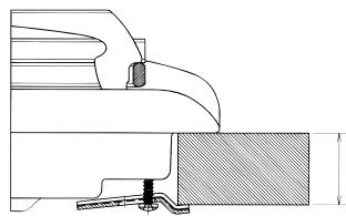 INDESIT PIM640AST - Schéma de fixation des crochets - 2