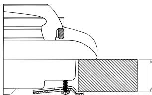 INDESIT PIM640S - Schema di fissaggio dei ganci - 2
