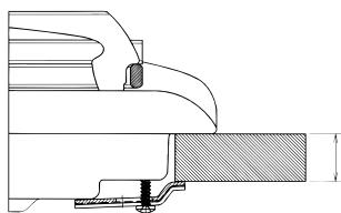 INDESIT PIM640S - Schema di fissaggio dei ganci - 1