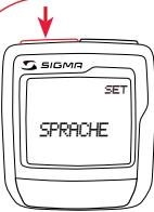 SIGMA SPORT BC906 - Eingabe Sprache / Language entry / Réglage langue - 1