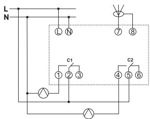 L N ① N ⑦ ⑧ C1 ① ② ③ C2 ④ ⑤ ⑥