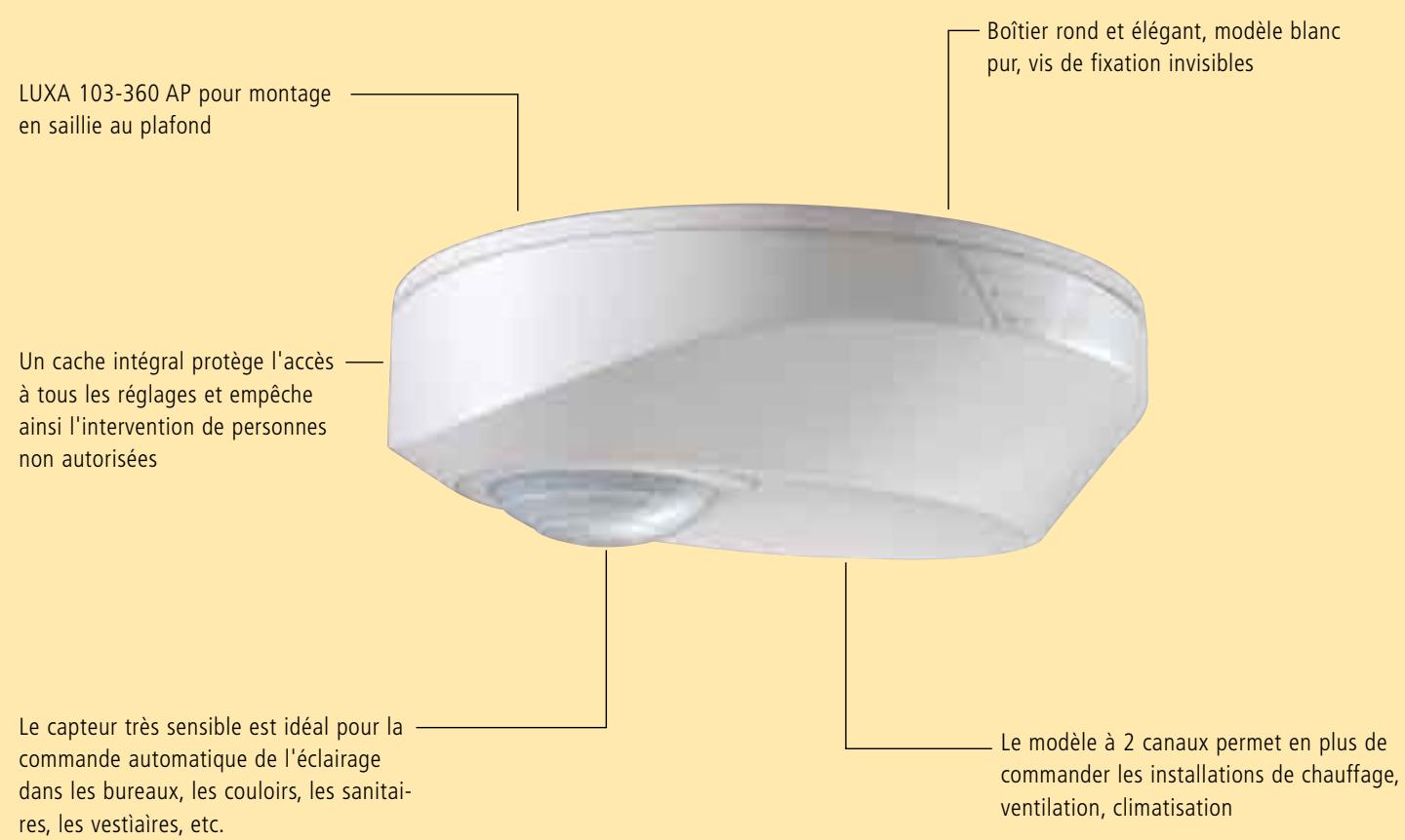 THEBEN LUXA 103-360 2 AP - Pour automatiser l'éclairage en toute simplicité et en faisant des économies - 1