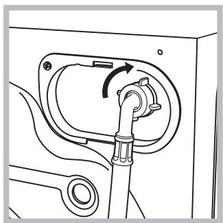 HOTPOINT AQ8F 292 U - Connecting the water inlet hose - 1
