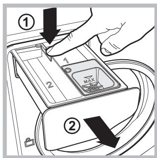 HOTPOINT AQ8F 292 U - Nettoyage du tiroir à produits lessiviels - 1