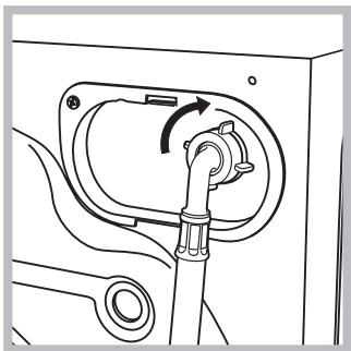 HOTPOINT AQ8F 292 U - Conexión del tubo de alimentación de agua - 1