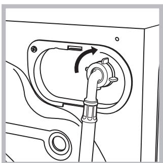 HOTPOINT AQ8F 292 U - Raccordement du tuyau d'arrivée de l'eau - 1