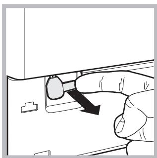 HOTPOINT AQ8F 292 U - Abertura manual da porta de vidro - 2