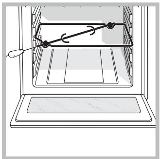 HOTPOINT F 627 C.1 IX/HA - Girarrosto (solo in alcuni modelli) - 1