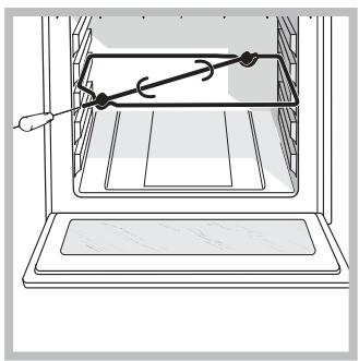 HOTPOINT F 627 C.1 IX/HA - Tournebroche (n'existe que sur certains modèles) - 1