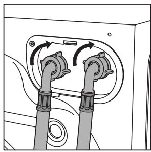 HOTPOINT AW 120 - Conexión a la toma de agua - 1