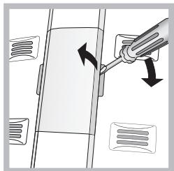 HOTPOINT ENXTMH 19212 F - Replacing the light bulb * - 1