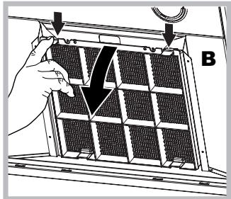 HOTPOINT HLC 9.8 LT X/HA - Mantenimiento del filtro de carbón (B) - 1
