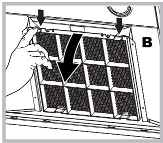 HOTPOINT HLC 9.8 LT X/HA - Manutenzione del filtro al carbone (B) - 1