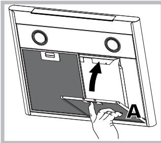 HOTPOINT HLC 9.8 LT X/HA - Entretien des filtres anti-graisse (A) - 1