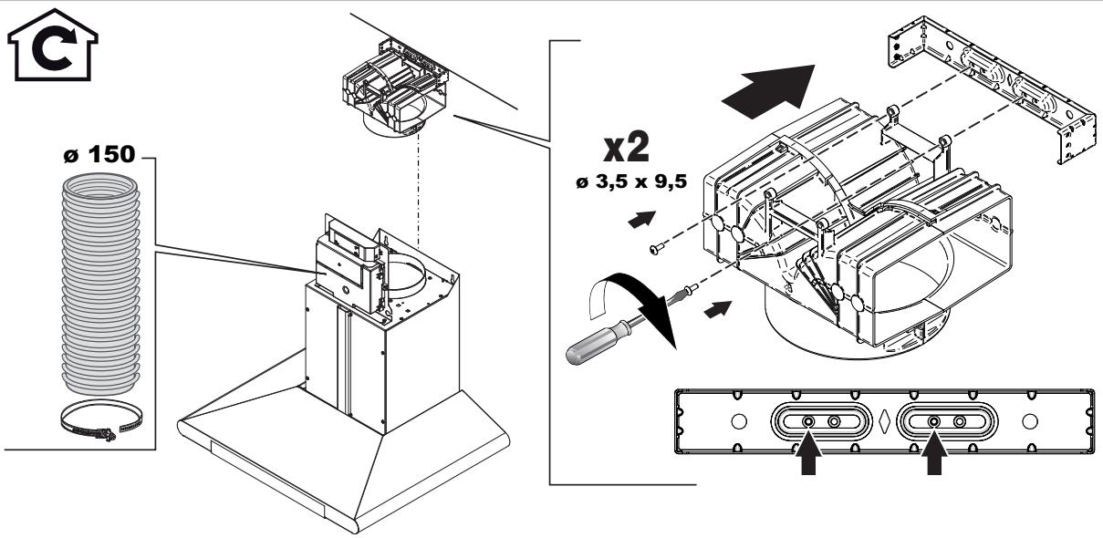 C ø 150 x2 ø 3,5 x 9,5