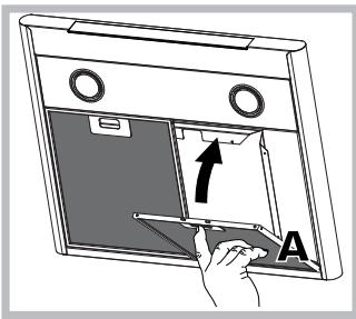 HOTPOINT HLC 9.8 LT X/HA - Manutenção dos filtros de gorduras (A) - 1