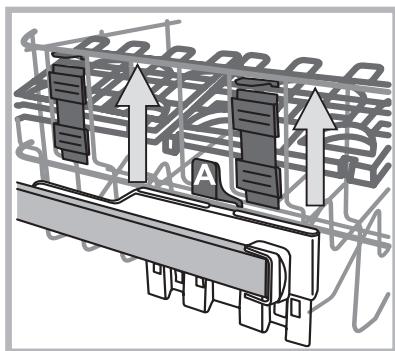 HOTPOINT LFF 8S113 X DE/SK - The height of the upper rack should be adjusted WHEN THE RACK IS EMPTY. - 1