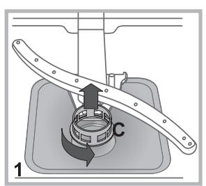 HOTPOINT LFF 8S113 X DE/SK - Cleaning the filters - 1