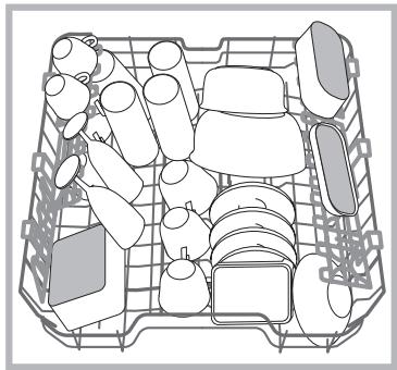 HOTPOINT LFF 8S113 X DE/SK - Geschirrspüler-Oberkorb - 1