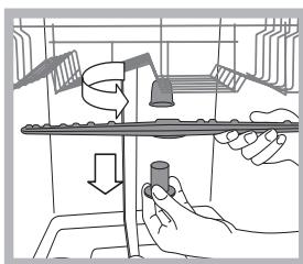 HOTPOINT LLD 8S111 X EU - Nettoyer les bras de lavage - 1