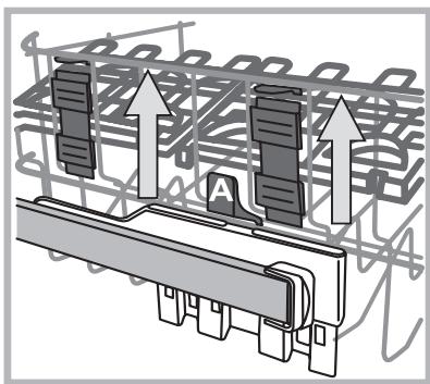 HOTPOINT LLD 8S111 X EU - Adjusting the height of the upper rack - 1