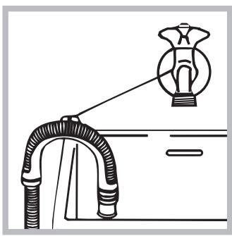HOTPOINT AQD1071D 69ID EU/A - Connecting the drain hose - 2