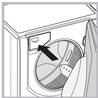 HOTPOINT AQD1071D 69ID EU/A - Abertura manual da porta de vidro - 6