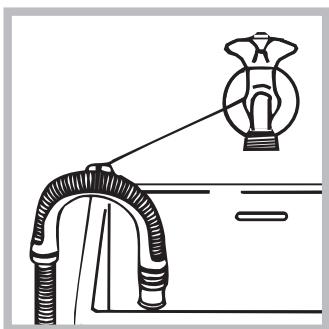 HOTPOINT AQD1071D 69ID EU/A - Anschluss des Ablaufschlauches - 2