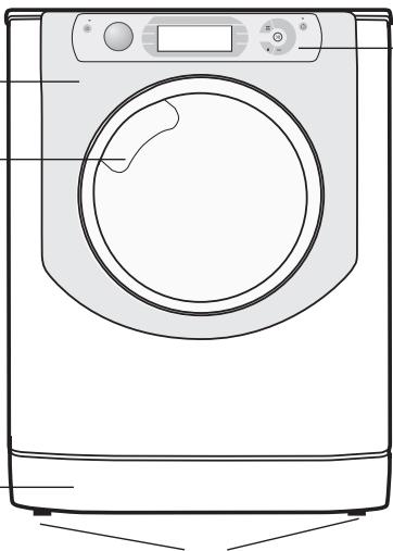HOTPOINT AQD1071D 69ID EU/A - Abertura manual da porta de vidro - 4