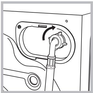 HOTPOINT AQD1071D 69ID EU/A - Connecting the water inlet hose - 1