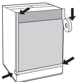 HOTPOINT BWMD 742 - YctaHObKa DepeBAAHOn NaHeNHa DBepy N BCTpaBAAHne MaINHbIB MoyIb KxOHHO Me6eJIH - 5
