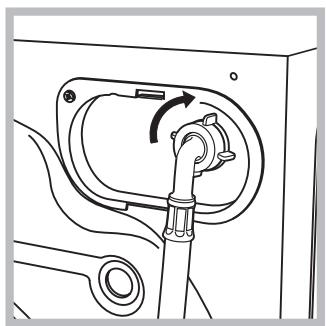 HOTPOINT BWMD 742 - Conexión del tubo de alimentación de agua - 2