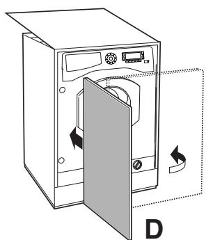 HOTPOINT BWMD 742 - YctaHObKa DepeBAAHOn NaHeNHa DBepy N BCTpaBAAHne MaINHbIB MoyIb KxOHHO Me6eJIH - 4