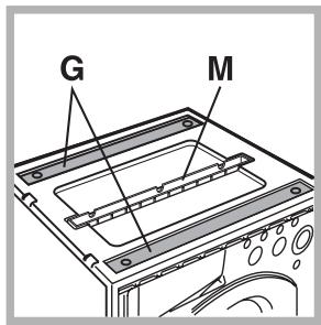 HOTPOINT BWMD 742 - Accessories provided for the height adjustment. - 1