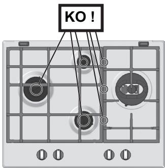 HOTPOINT PK 640 R GH - Remplacement des injecteurs du brûleur triple couronne - 6
