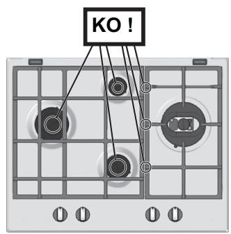 HOTPOINT PK 640 R GH - Cambio de los picos en el quemador Triple corona - 11