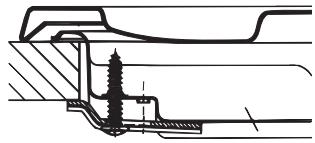 HOTPOINT PK 640 R GH - Esquema de fisjcion de los ganchos - 1