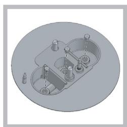 HOTPOINT PK 640 R GH - Replacing the nozzles on separate "double flame " burners - 2