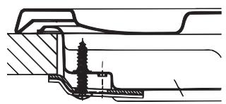 HOTPOINT PK 640 R GH - Schéma de fixation des crochets - 1
