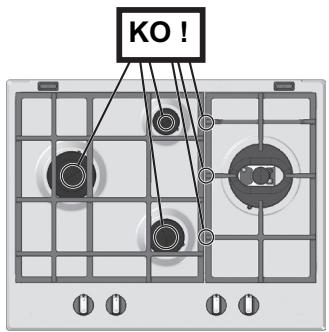 HOTPOINT PK 640 R GH - Remplacement des injecteurs du brûleur triple couronne - 7