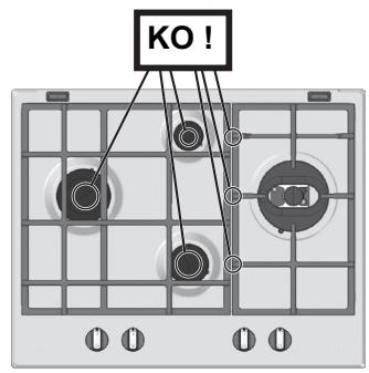 HOTPOINT PK 640 R GH - Replacing the Triple ring burner nozzles - 11