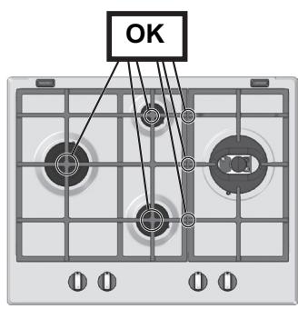 HOTPOINT PK 640 R GH - Replacing the Triple ring burner nozzles - 9