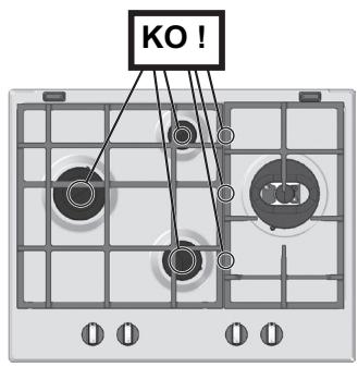 HOTPOINT PK 640 R GH - Replacing the Triple ring burner nozzles - 10