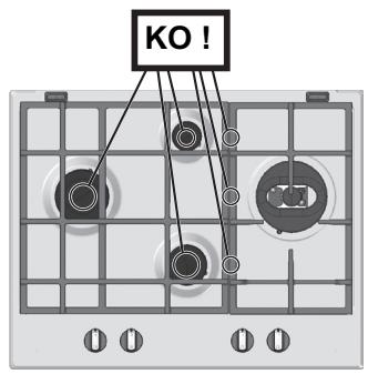 HOTPOINT PK 640 R GH - Replacing the Triple ring burner nozzles - 12
