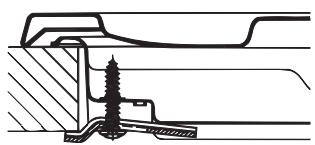 HOTPOINT PK 640 R GH - Schéma de fixation des crochets - 2