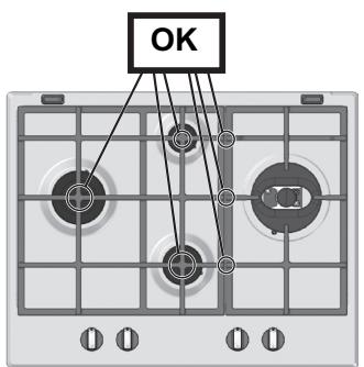 HOTPOINT PK 640 R GH - Substituição dos bicos do queimador de tripla coroa - 9